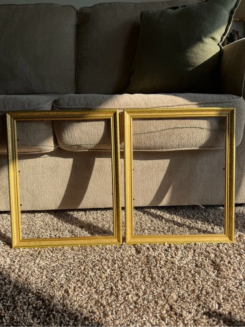Vintage Gold Ornate 11x14 Picture Frames Set of Two